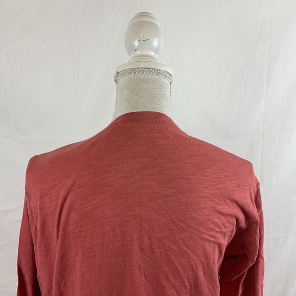 Three Bird Nest Duster Cardigan S Rose Pink Open Front Long Sleeve Pockets - Picture 10 of 14